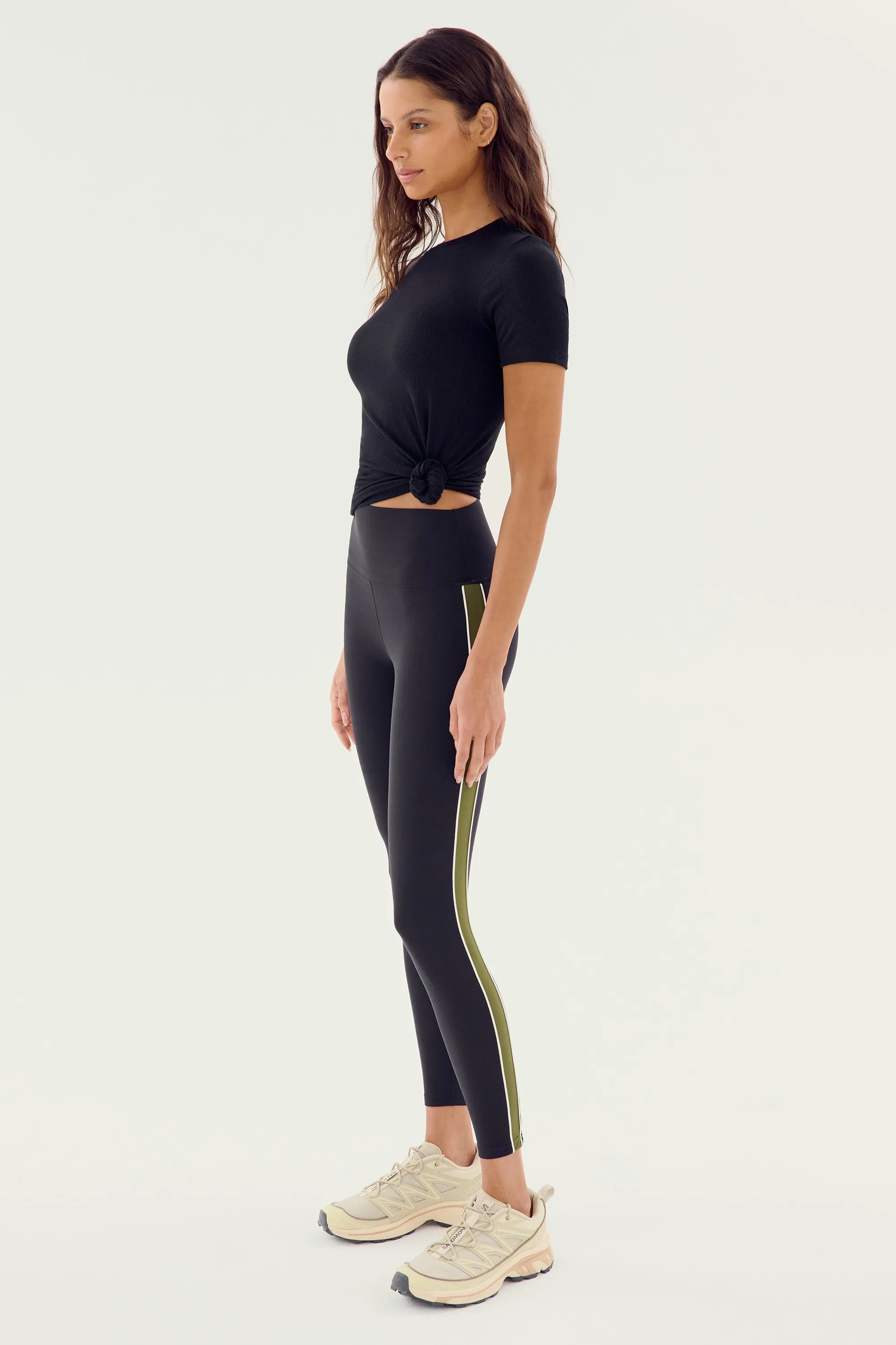 Louise Rib Short Sleeve - Black