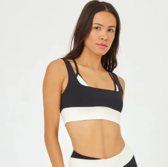 L*Space Full Force Bra In BLACK SIZE SMALL NWT