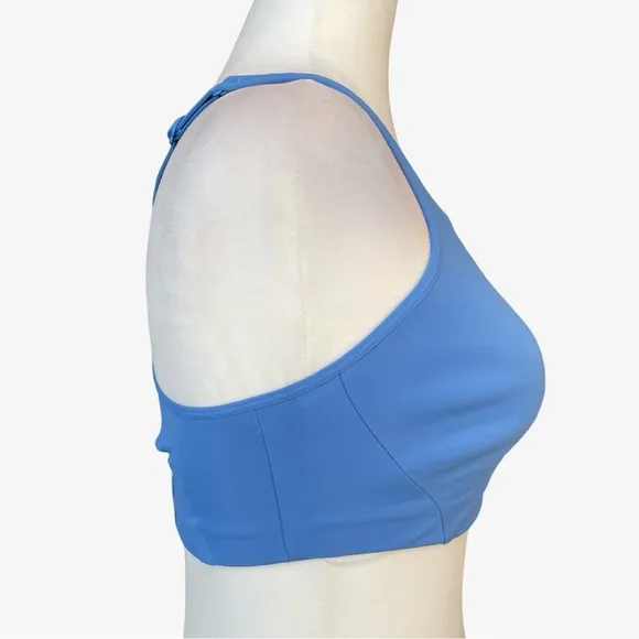 Lululemon All Powered Up Lightly Padded Medium Impact Sports Bra Blue 32DD EUC