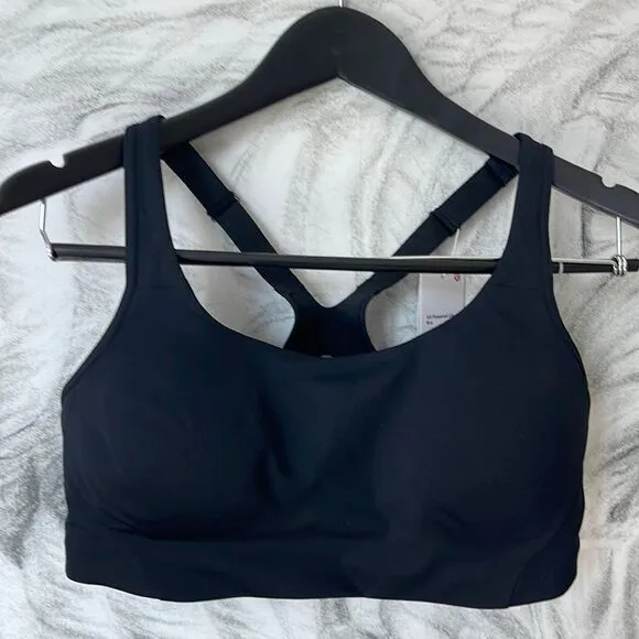 Lululemon‎ All Powered Up Bra 32D Medium Support sports bra black NWT