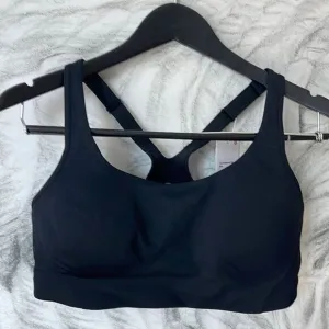 Lululemon‎ All Powered Up Bra 32D Medium Support sports bra black NWT