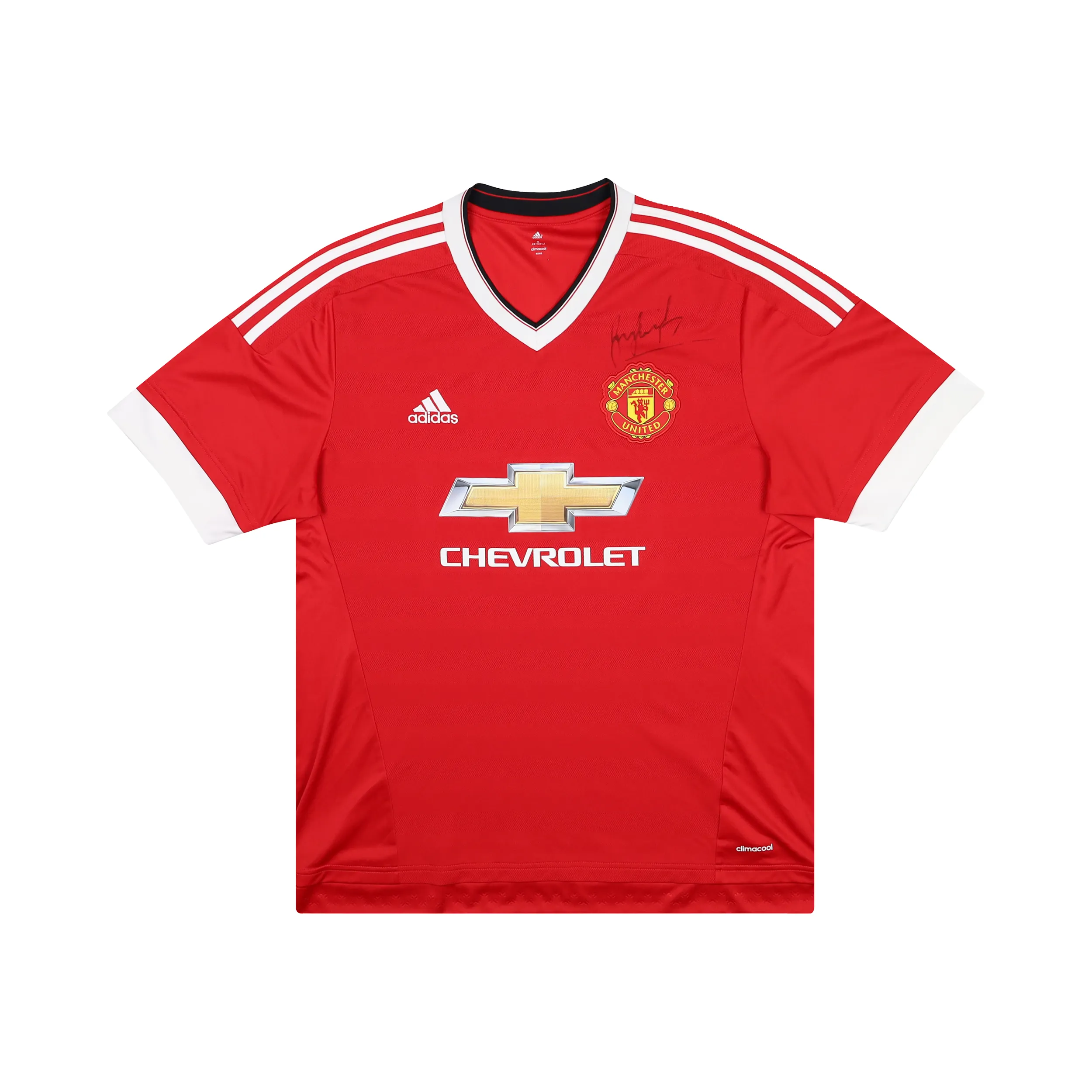 MANCHESTER UNITED 2015-16 HOME SHIRT - CARRICK 16 - XL