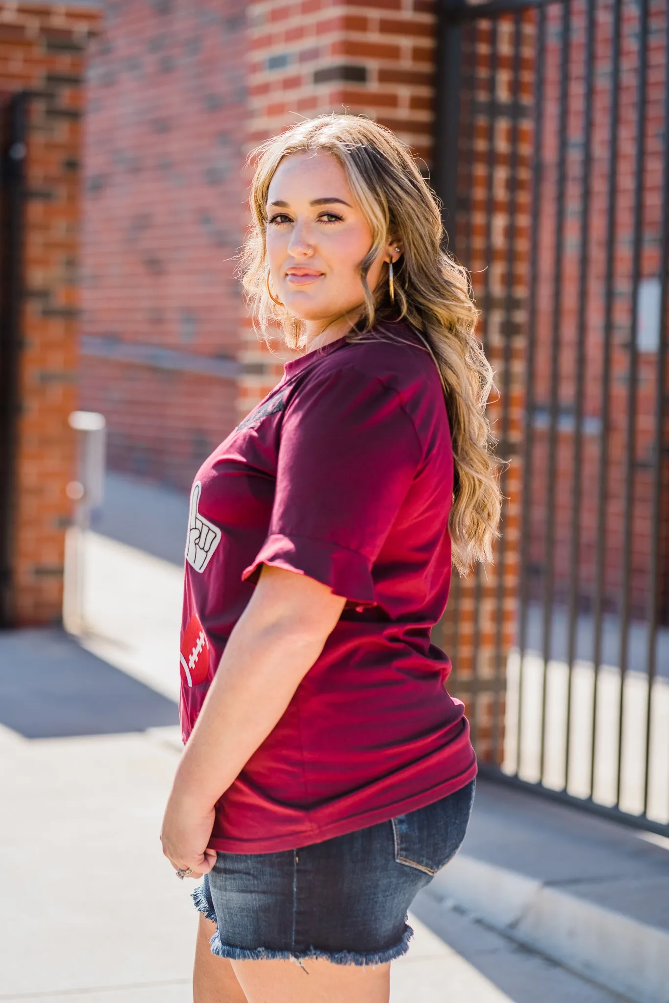 Maroon Friday Night Lights Tee by Layerz