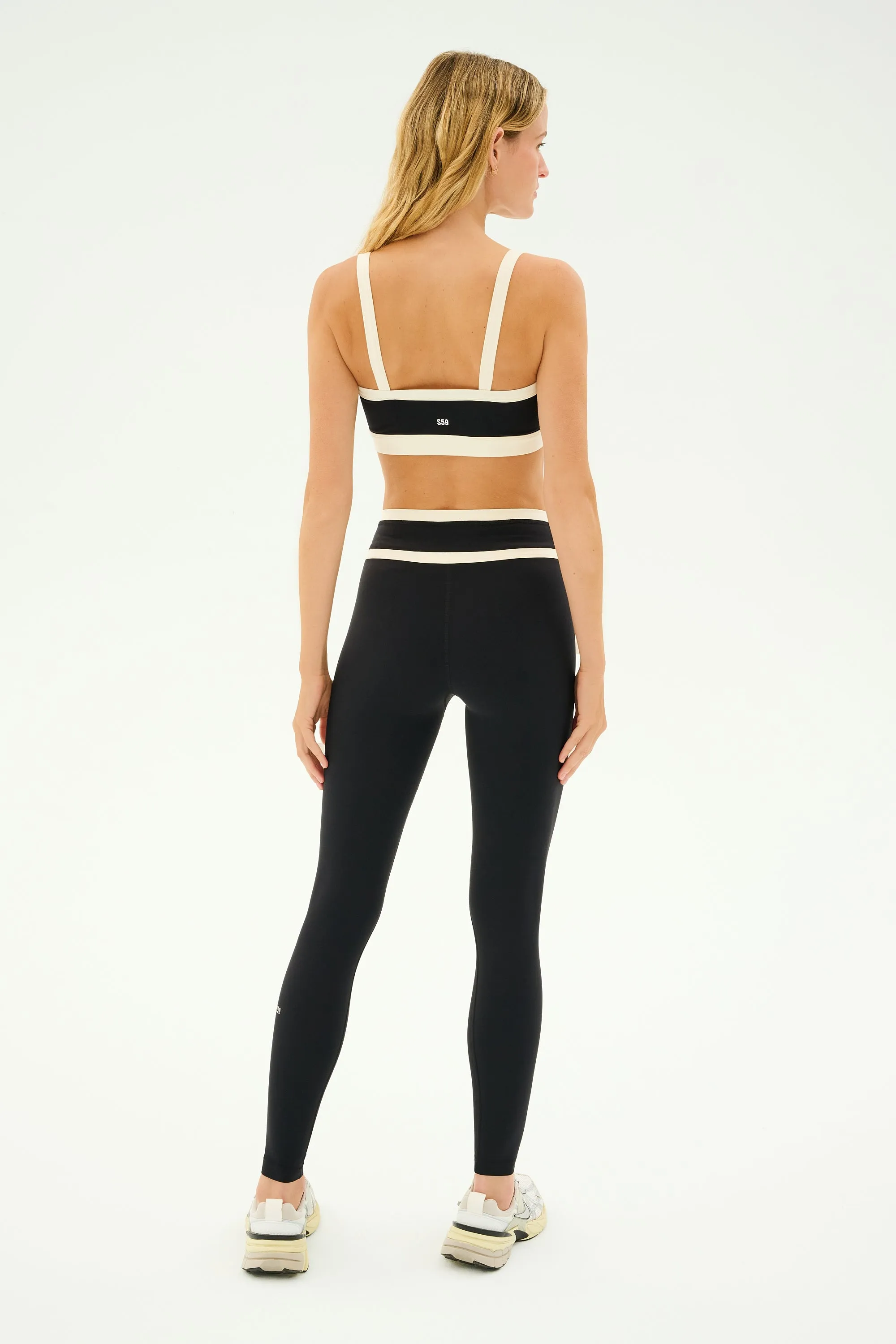 Mason High Waist Rigor Full Length - Black/Creme