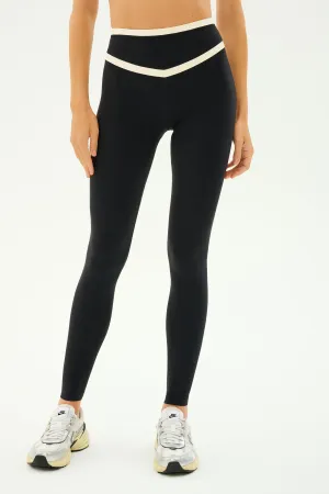 Mason High Waist Rigor Full Length - Black/Creme