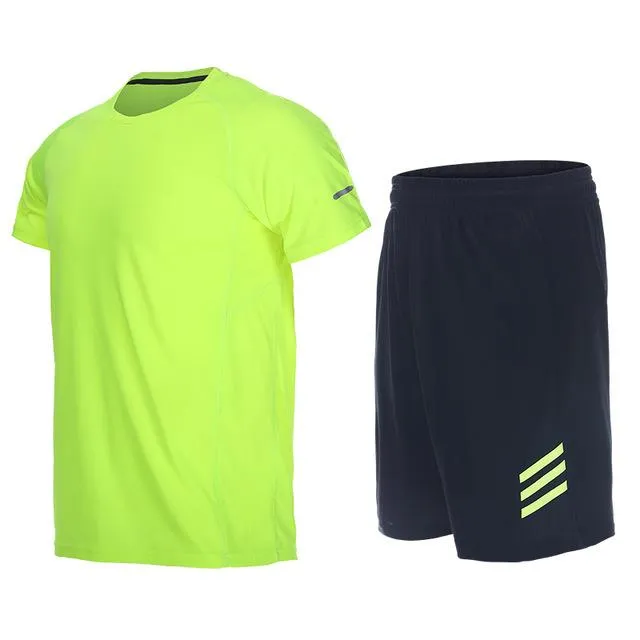 Men Sport Suits Quick Dry Basketball Tennies Training Tracksuits Fitness Gym Clothing Running Sets