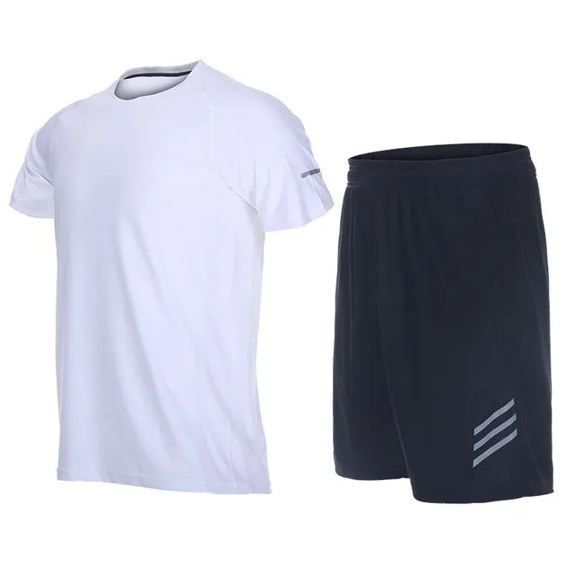 Men Sport Suits Quick Dry Basketball Tennies Training Tracksuits Fitness Gym Clothing Running Sets