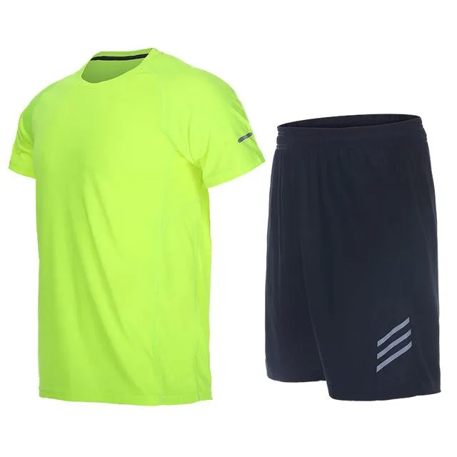 Men Sport Suits Quick Dry Basketball Tennies Training Tracksuits Fitness Gym Clothing Running Sets