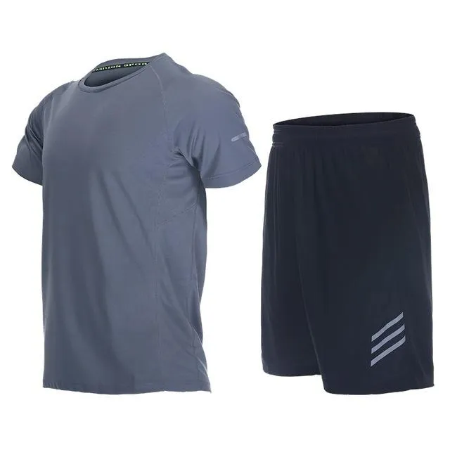 Men Sport Suits Quick Dry Basketball Tennies Training Tracksuits Fitness Gym Clothing Running Sets