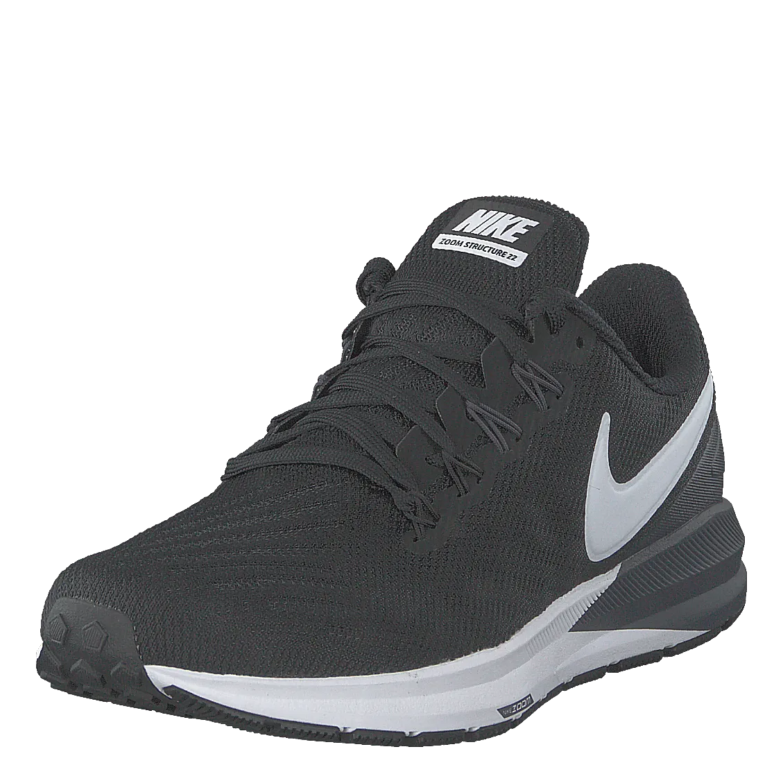 Men's Air Zoom Structure 22 Black/white-gridiron