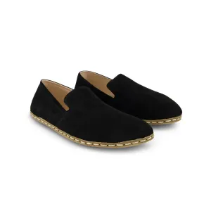 Men's Barefoot Grounding Nubuck Slip-on Shoes - Obsidian