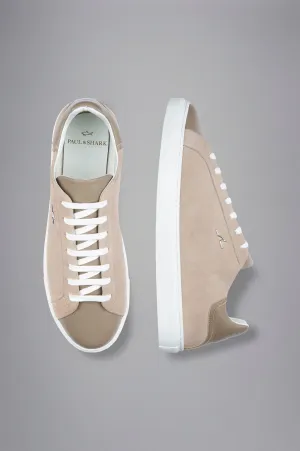 Men's Leather Sneakers in Beige