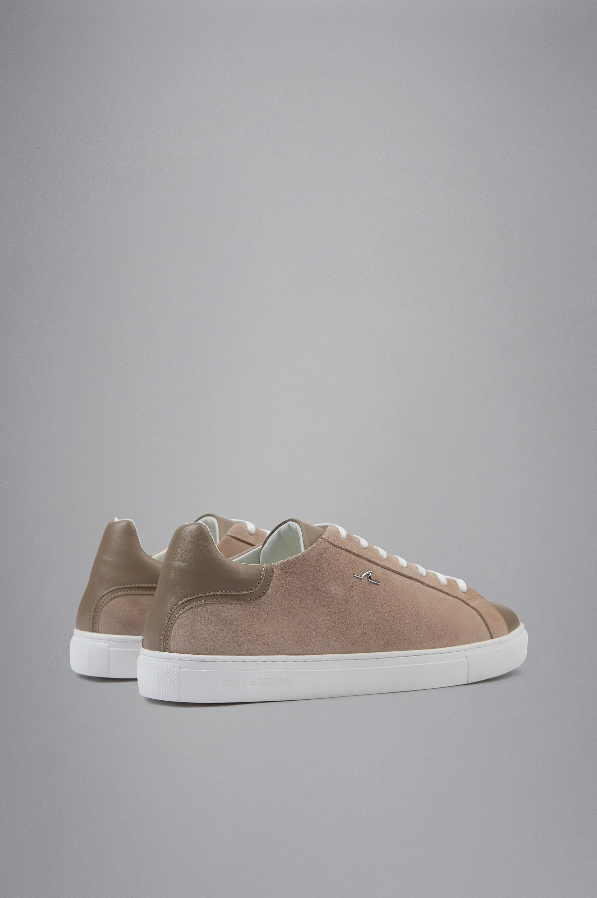 Men's Leather Sneakers in Beige