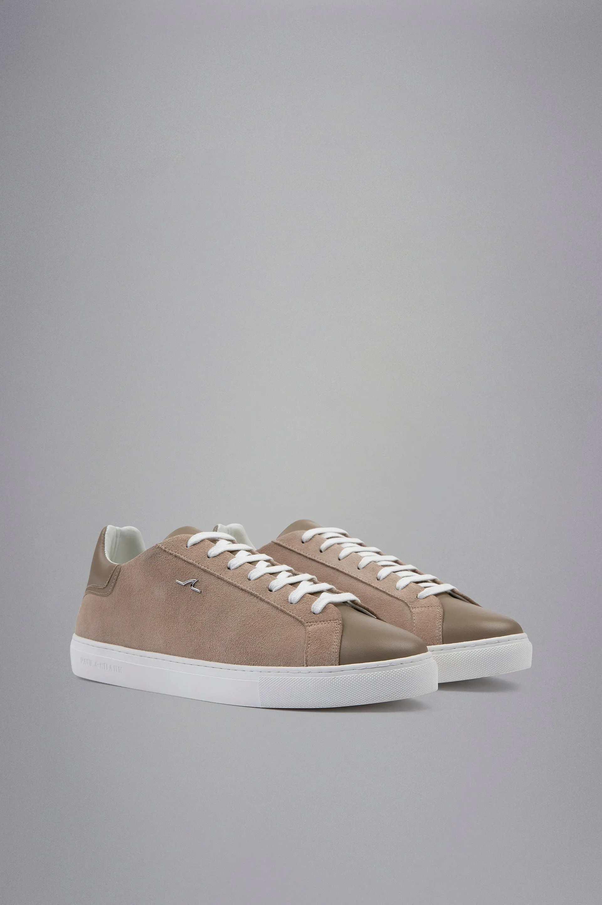 Men's Leather Sneakers in Beige
