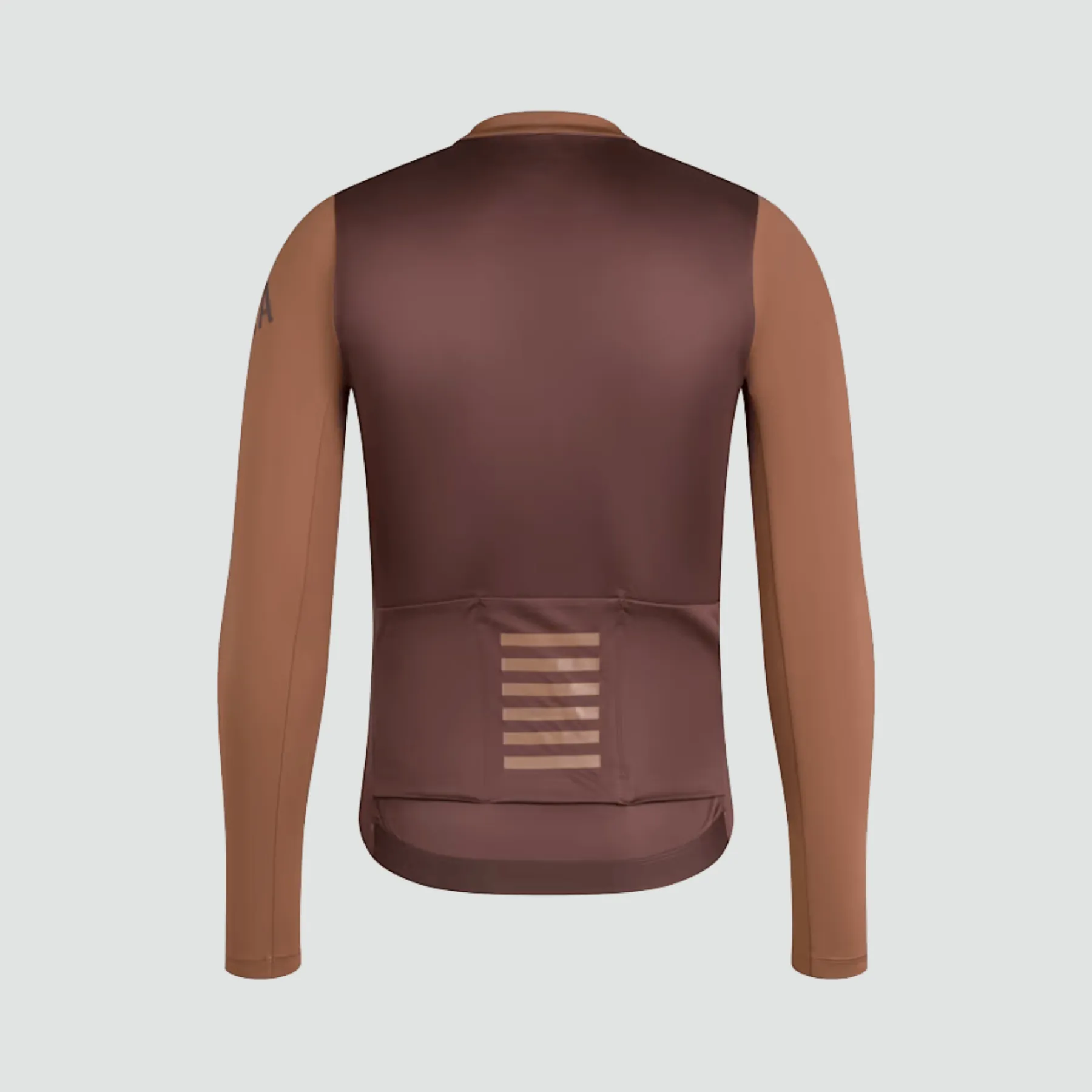 Men's Pro Team Long Sleeve Lightweight Jersey - Chestnut Brown/Walnut Brown