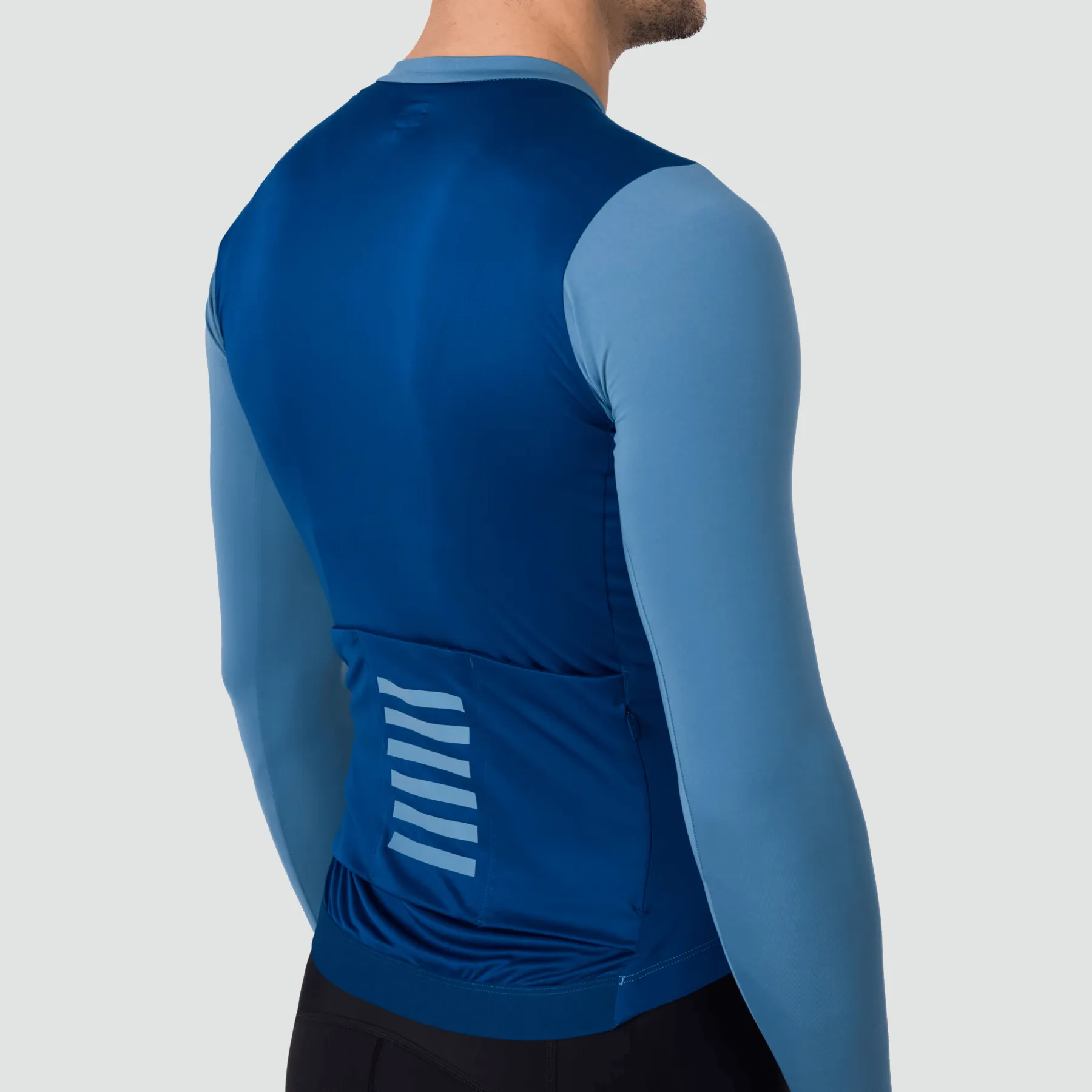 Men's Pro Team Long Sleeve Lightweight Jersey - Chestnut Brown/Walnut Brown