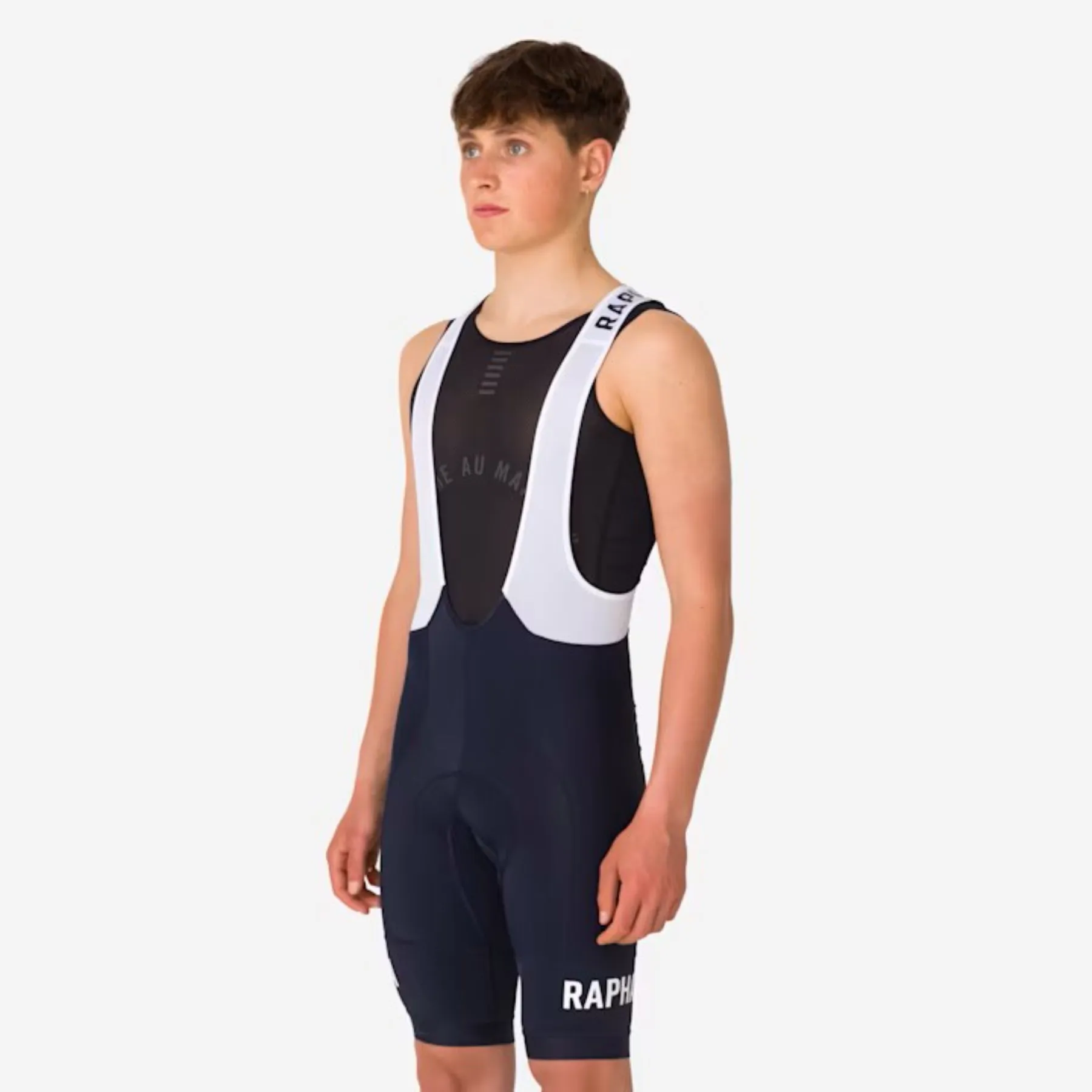 Men's Pro Team Training Bib Shorts - Dark Navy/White