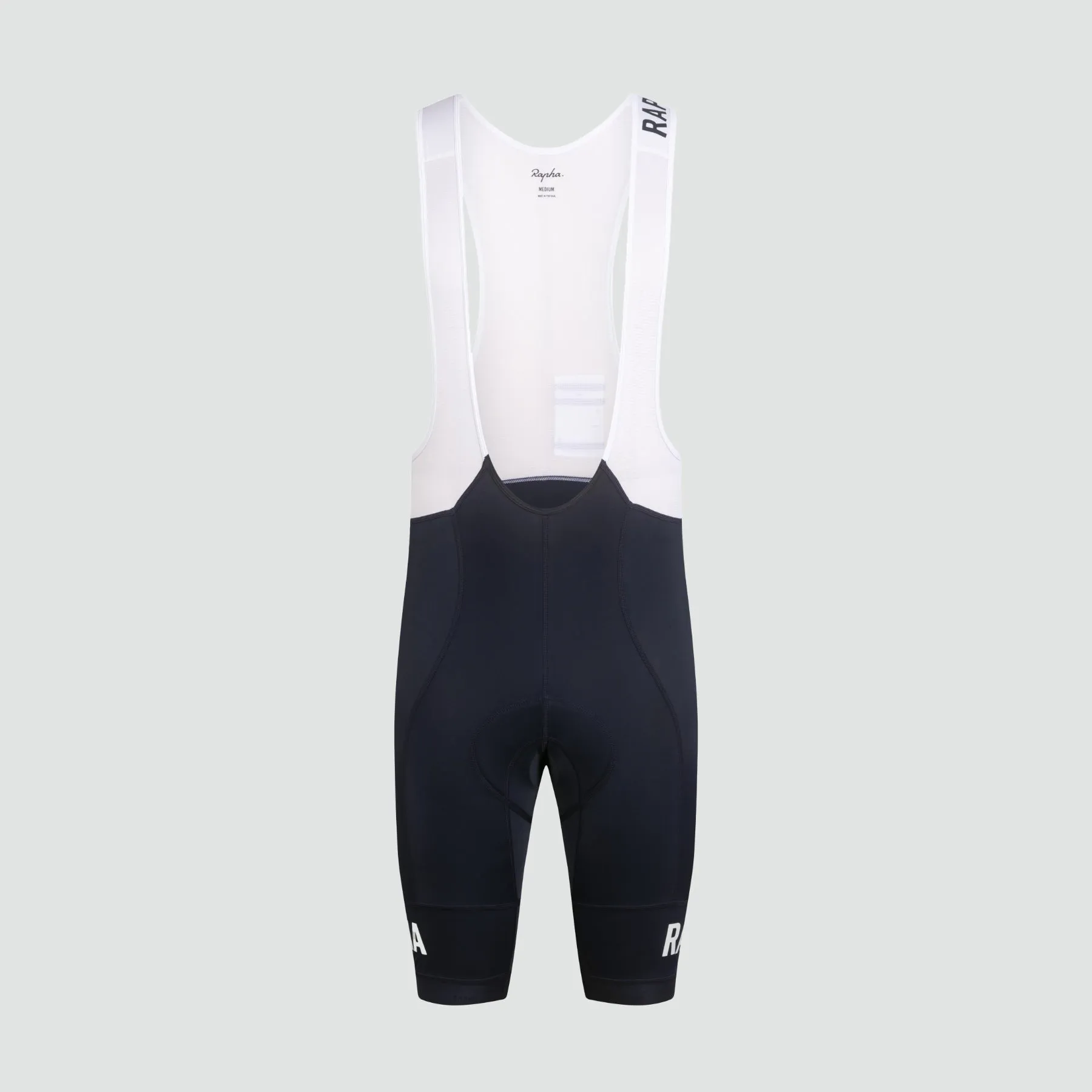 Men's Pro Team Training Bib Shorts - Dark Navy/White