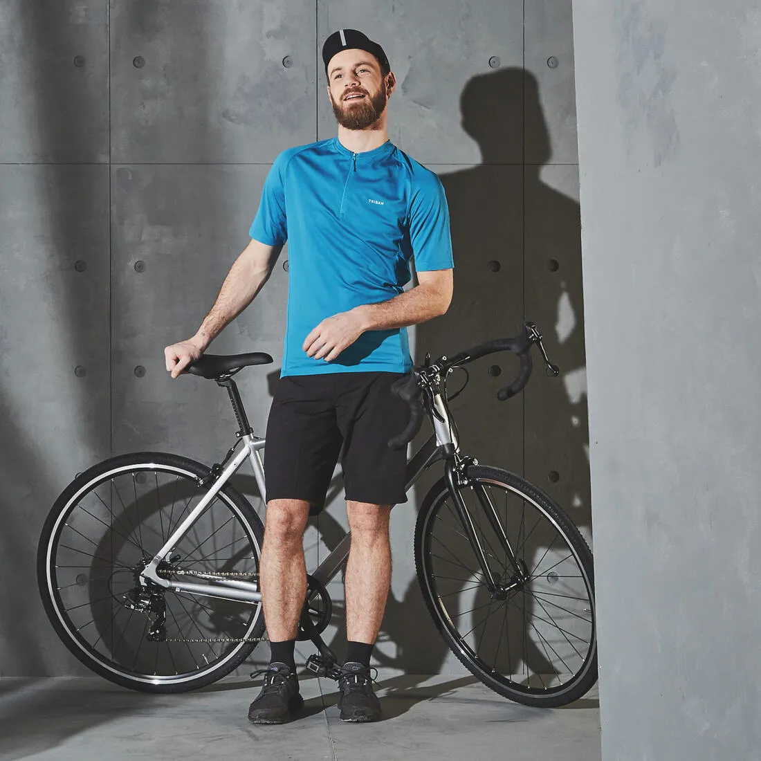 Men's Road Cycling Short-Sleeved Summer Jersey Essential