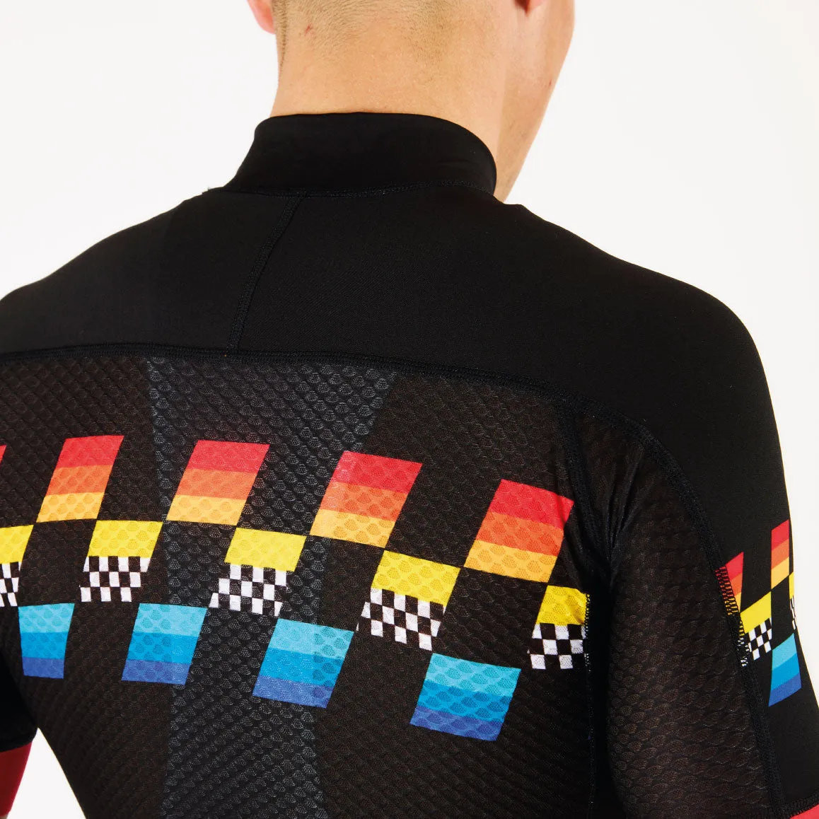 MEN'SCYCLING JERSEY FINISHER BLACK