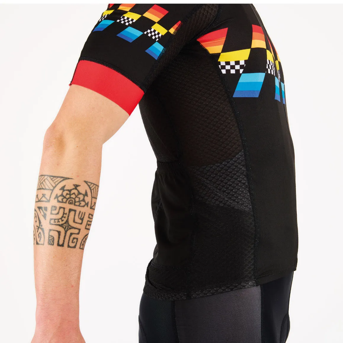 MEN'SCYCLING JERSEY FINISHER BLACK