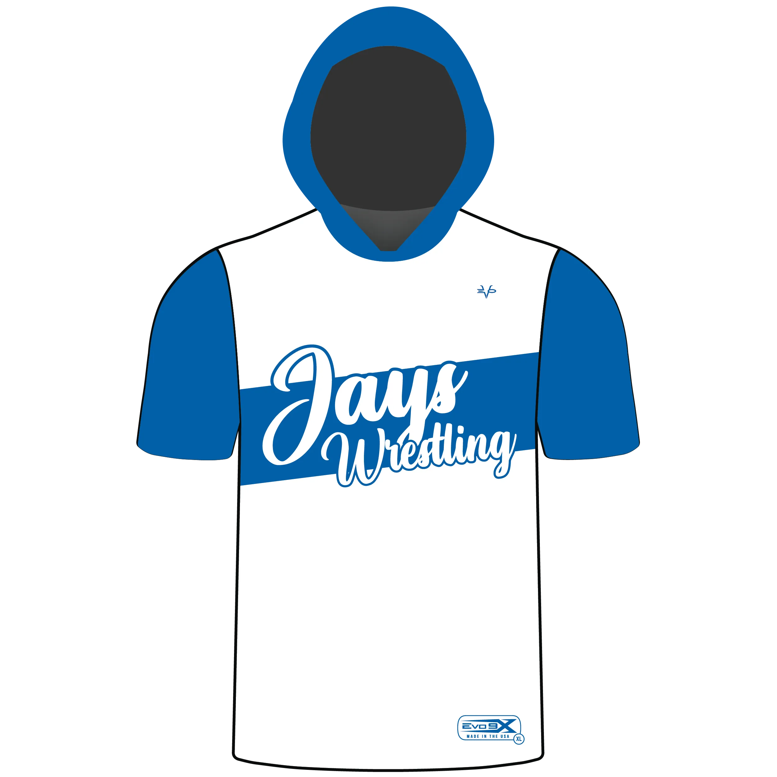 MIDDLESEX WRESTLING Sublimated Lightweight Short Sleeves Hoodie