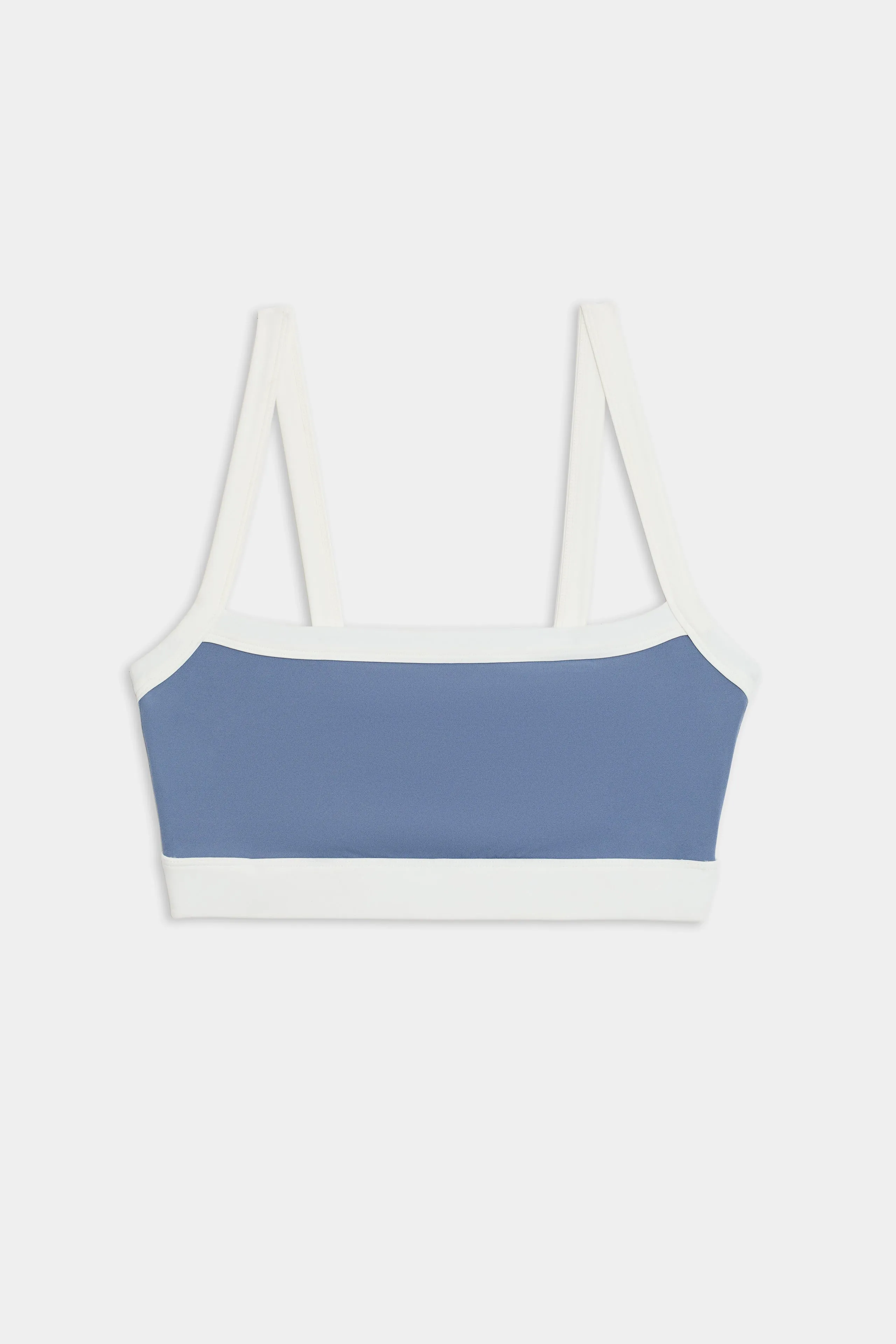Monah Rigor Bra - Steel Blue/White