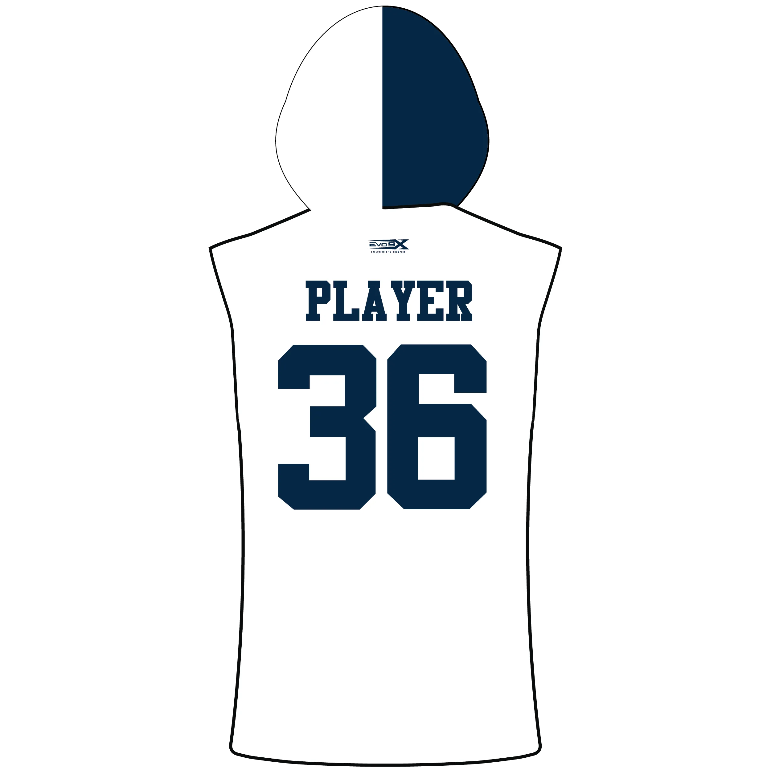 MONTCLAIR COBRAS Sublimated Lightweight Sleeveless Hoodie