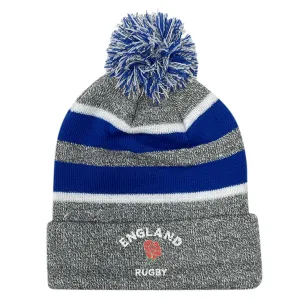 Nations of Rugby England Hooped Pom-Pom Beanie
