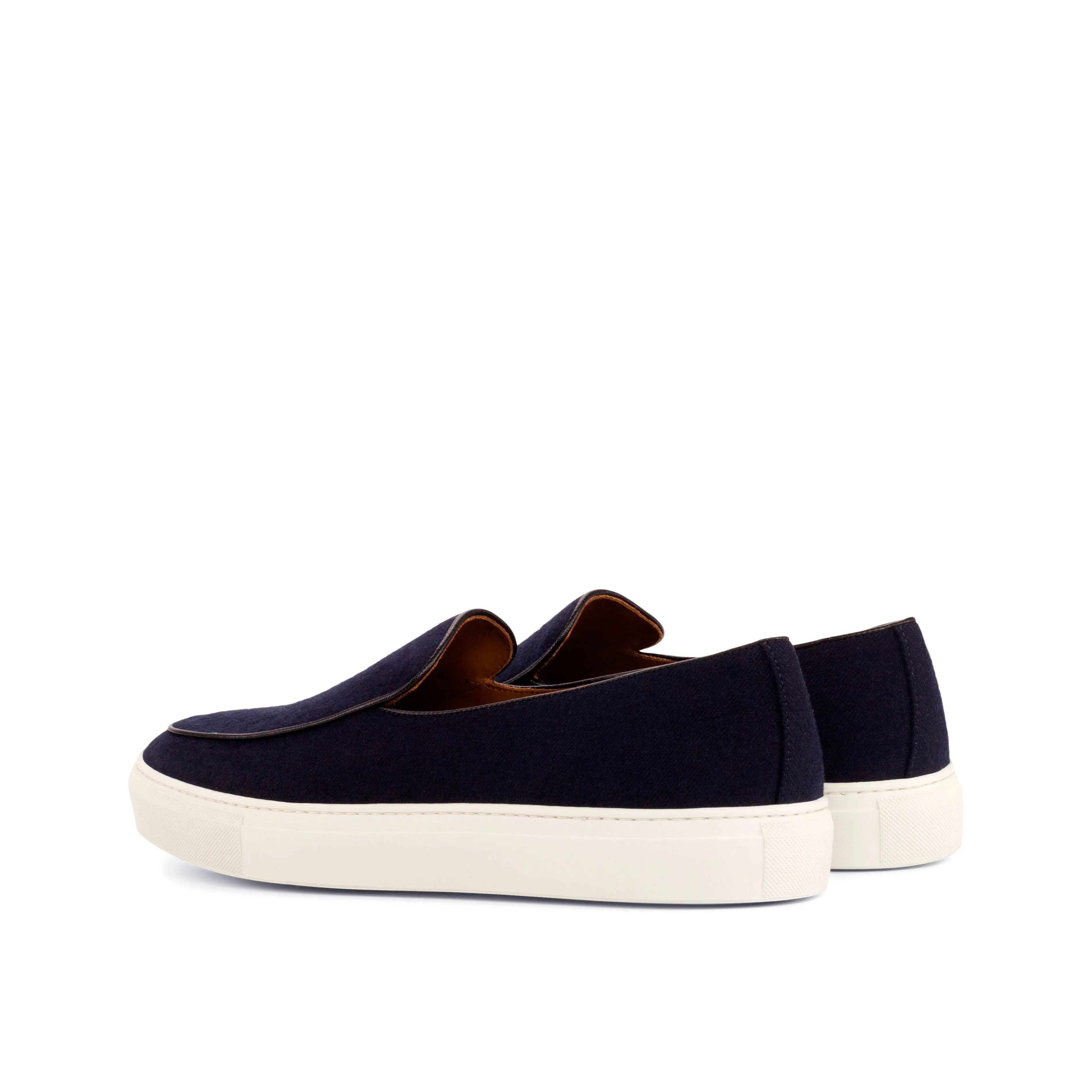 Navy Flannel Belgian Sneakers