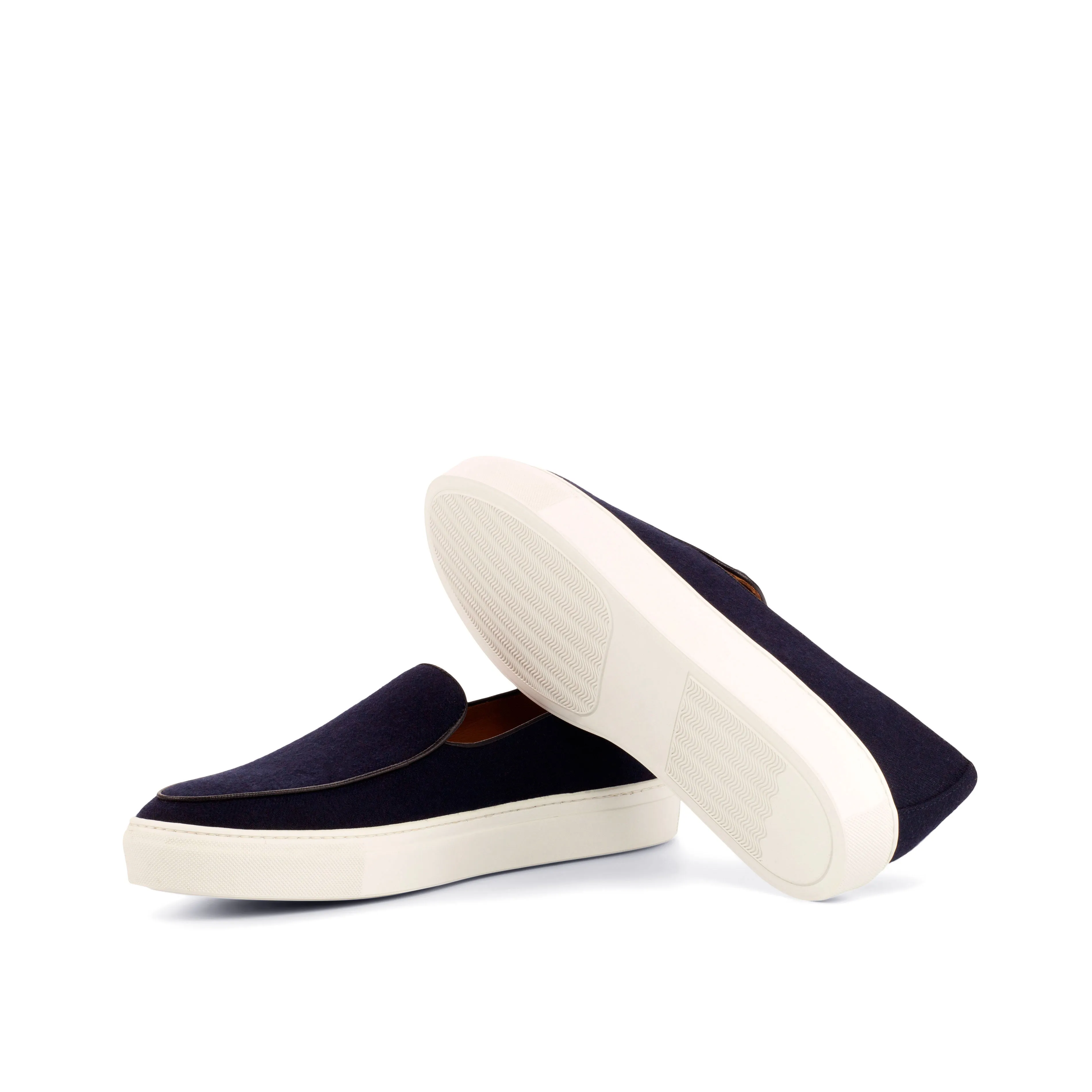 Navy Flannel Belgian Sneakers