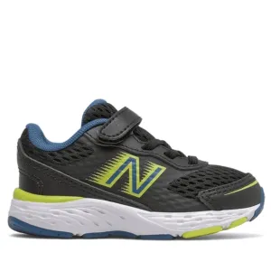 New Balance Kids 680v6 Bungee Black Blue 13c Wide New in box