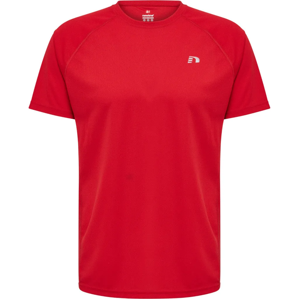 Newline Men Core Running T-Shirt S/S, Herren, tango red, rot