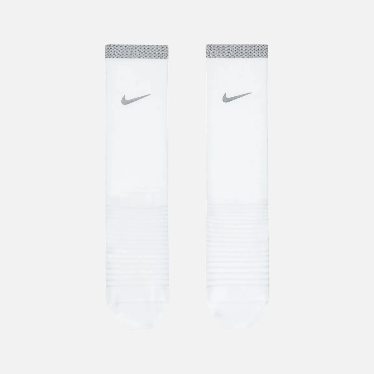 Nike Spark Lightweight Running Crew Socks - White/Reflect Silver