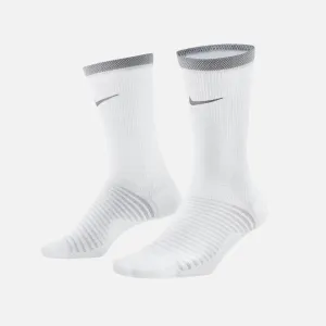 Nike Spark Lightweight Running Crew Socks - White/Reflect Silver