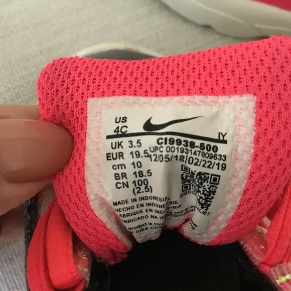 Nike Toddler Air Max 95 Doodles Sneakers Shoes Size 4C Pink CI9938-500