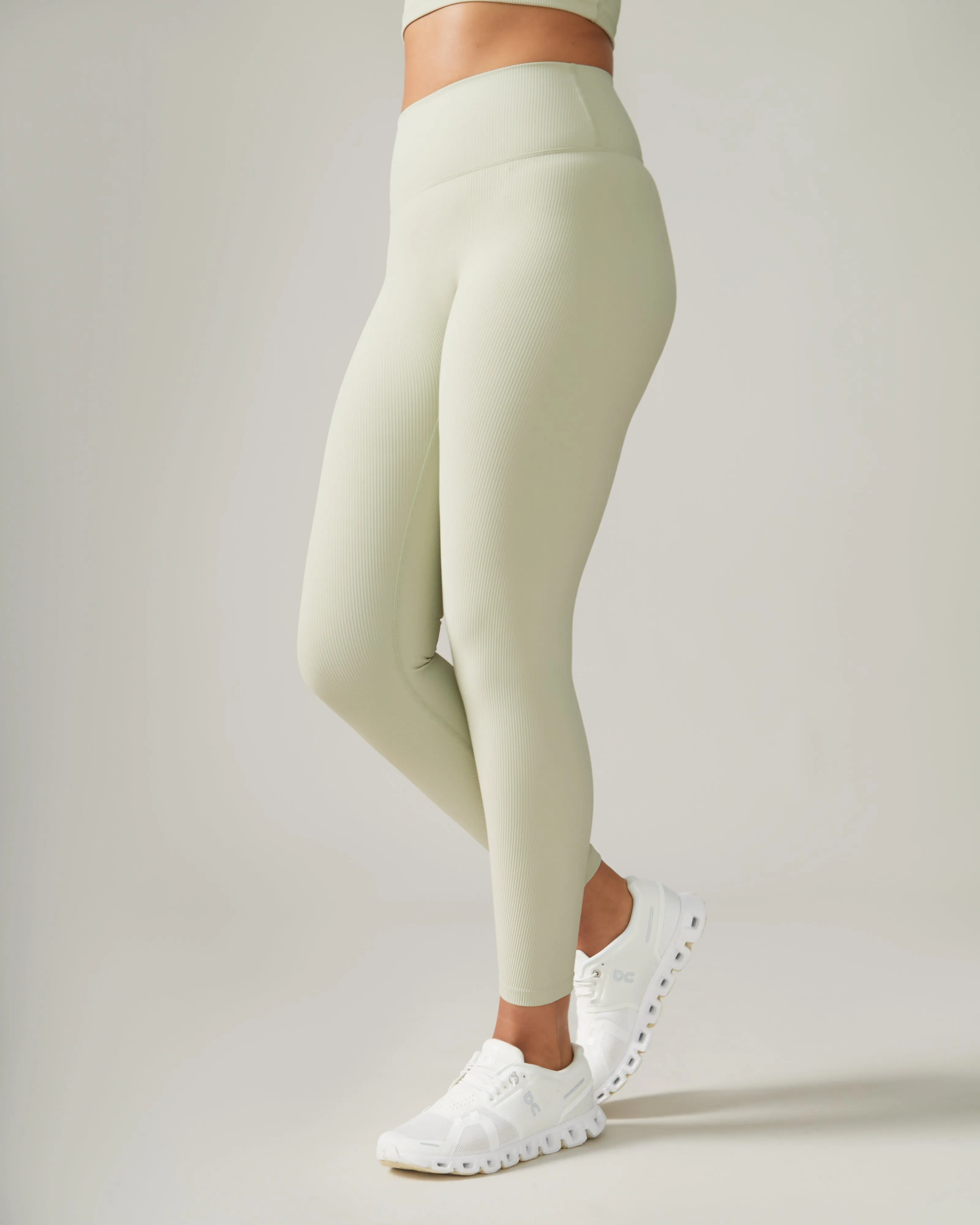 North Star Rib Soft Compression Legging - Mint