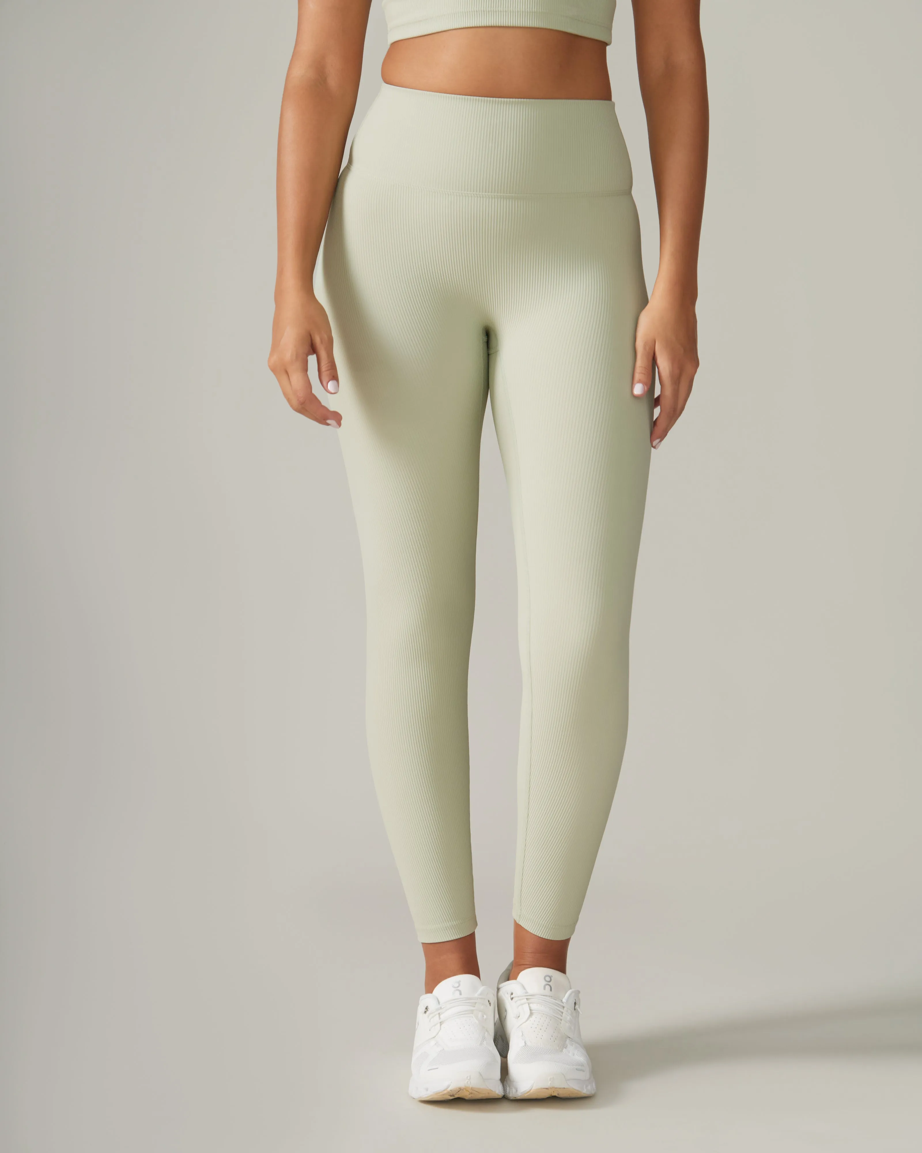 North Star Rib Soft Compression Legging - Mint