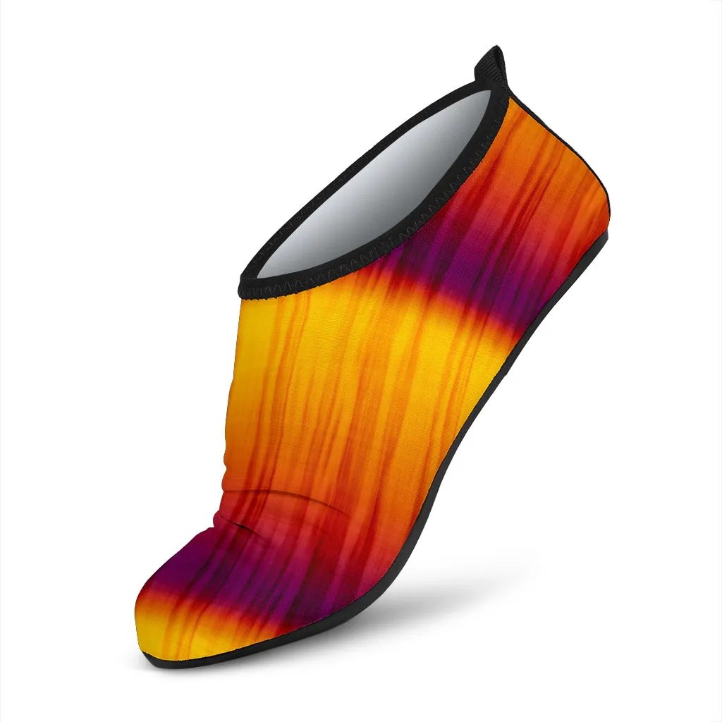 Orange and Yellow Tie Dye Water Shoes