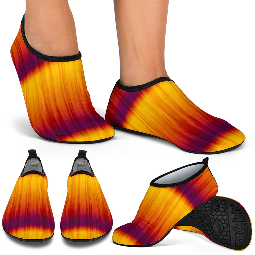 Orange and Yellow Tie Dye Water Shoes