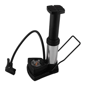 ORJILO Portable Mini Bike Pump/Cycle Foot Pump Foot Activated with Pressure Gauge Floor Bicycle Bikes Pump & Cycle Pump Bicycle Tire Pump for Road