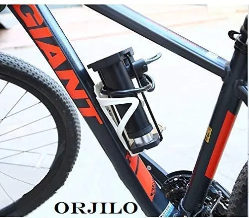 ORJILO Portable Mini Bike Pump/Cycle Foot Pump Foot Activated with Pressure Gauge Floor Bicycle Bikes Pump & Cycle Pump Bicycle Tire Pump for Road