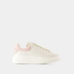 Oversize Sneakers - Alexander McQueen - Leather - White/Pink