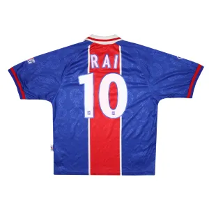 PARIS ST GERMAIN 1996-97 HOME SHIRT - RAI 10 - M