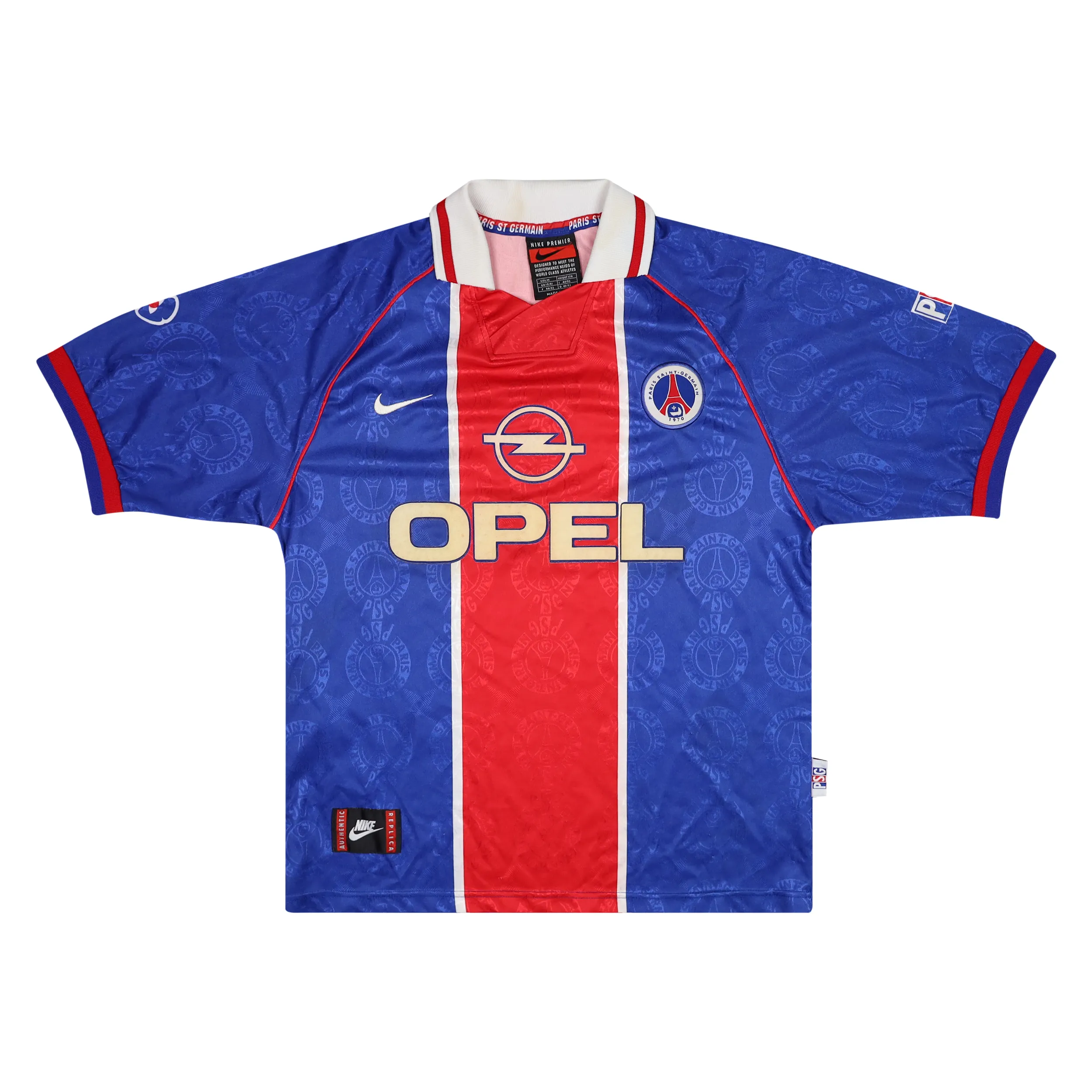 PARIS ST GERMAIN 1996-97 HOME SHIRT - RAI 10 - M
