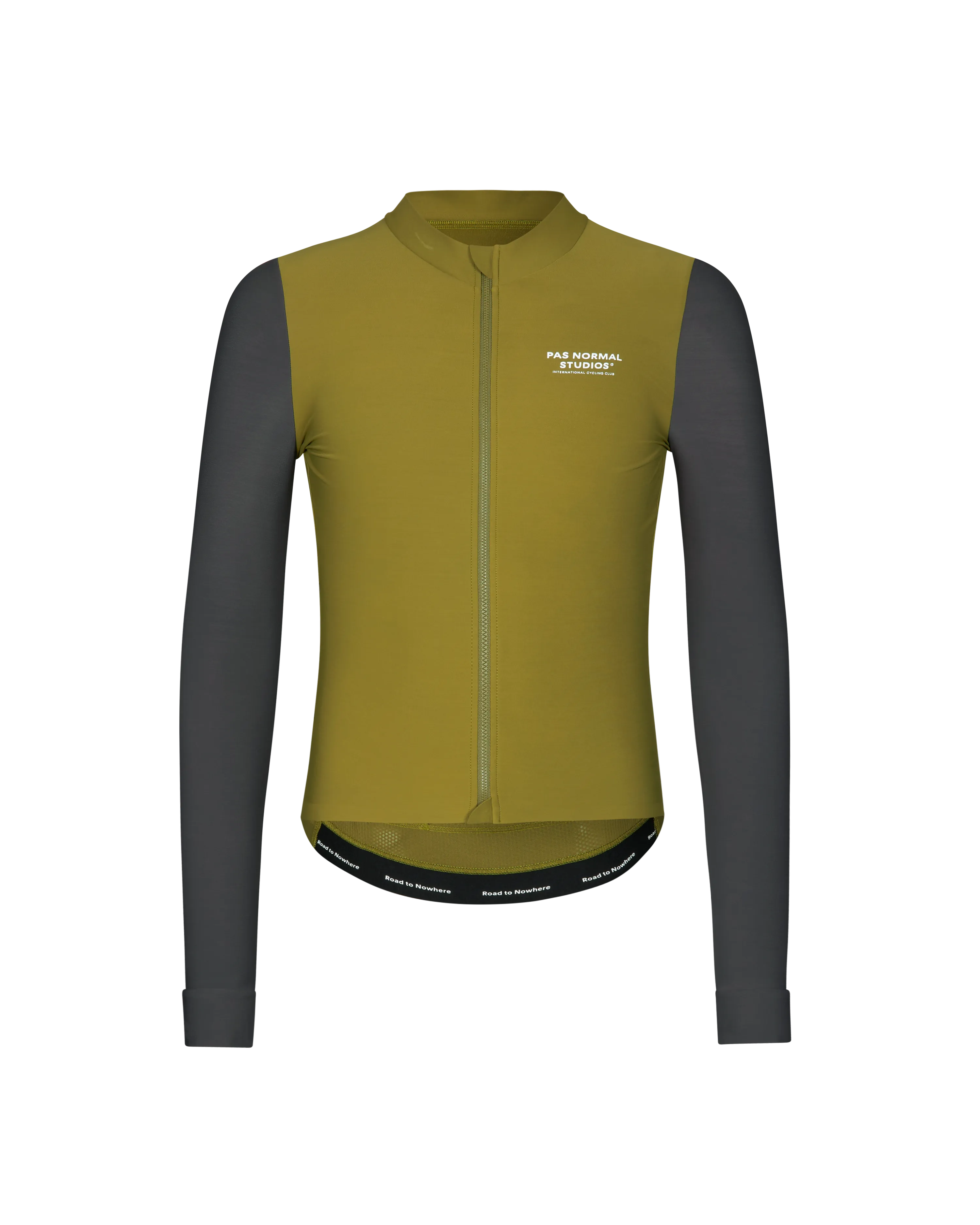 Pas Normal Studios - Mechanism Long Sleeve Jersey - Deep Grey/Green