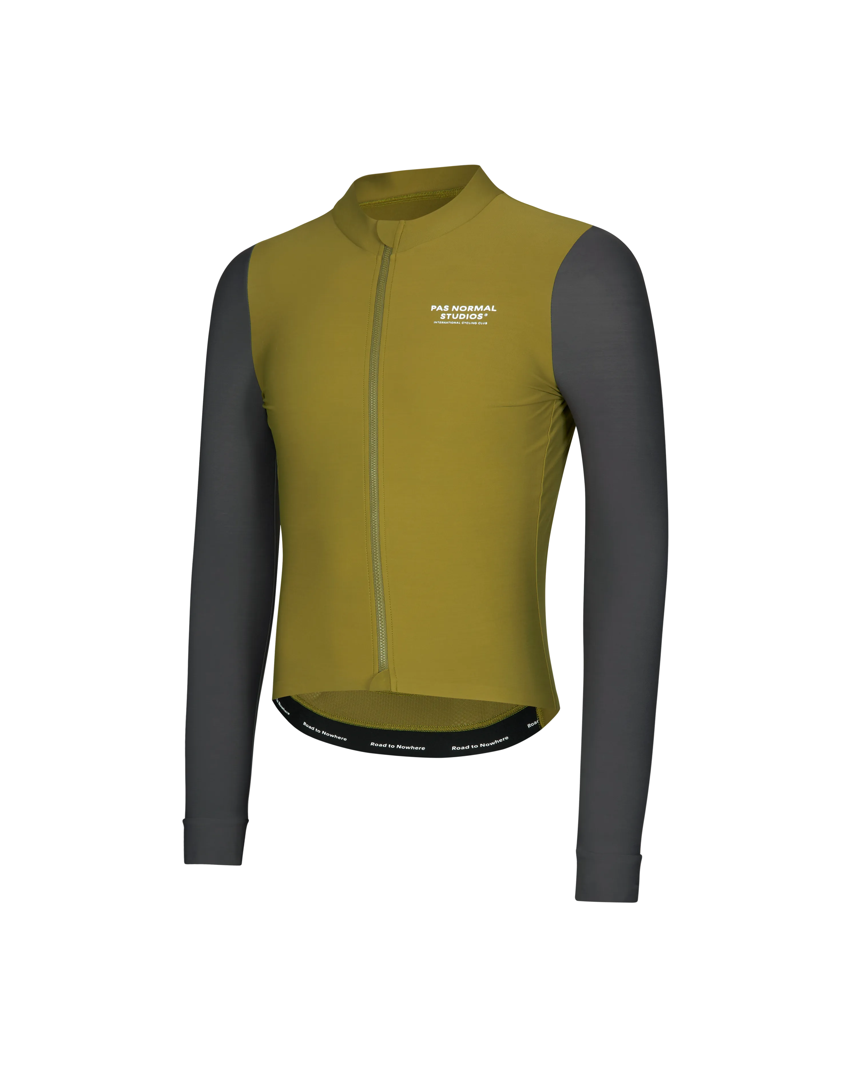 Pas Normal Studios - Mechanism Long Sleeve Jersey - Deep Grey/Green