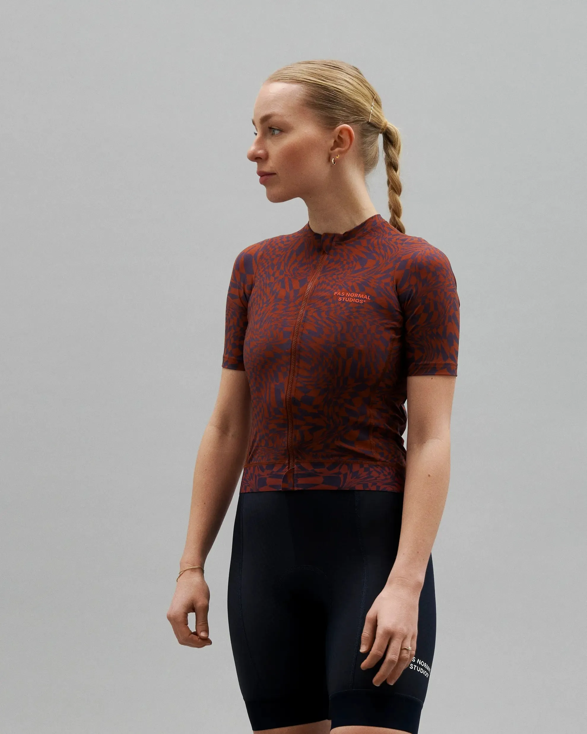 Pas Normal Studios - Women's Essential Jersey - Check Dark Purple