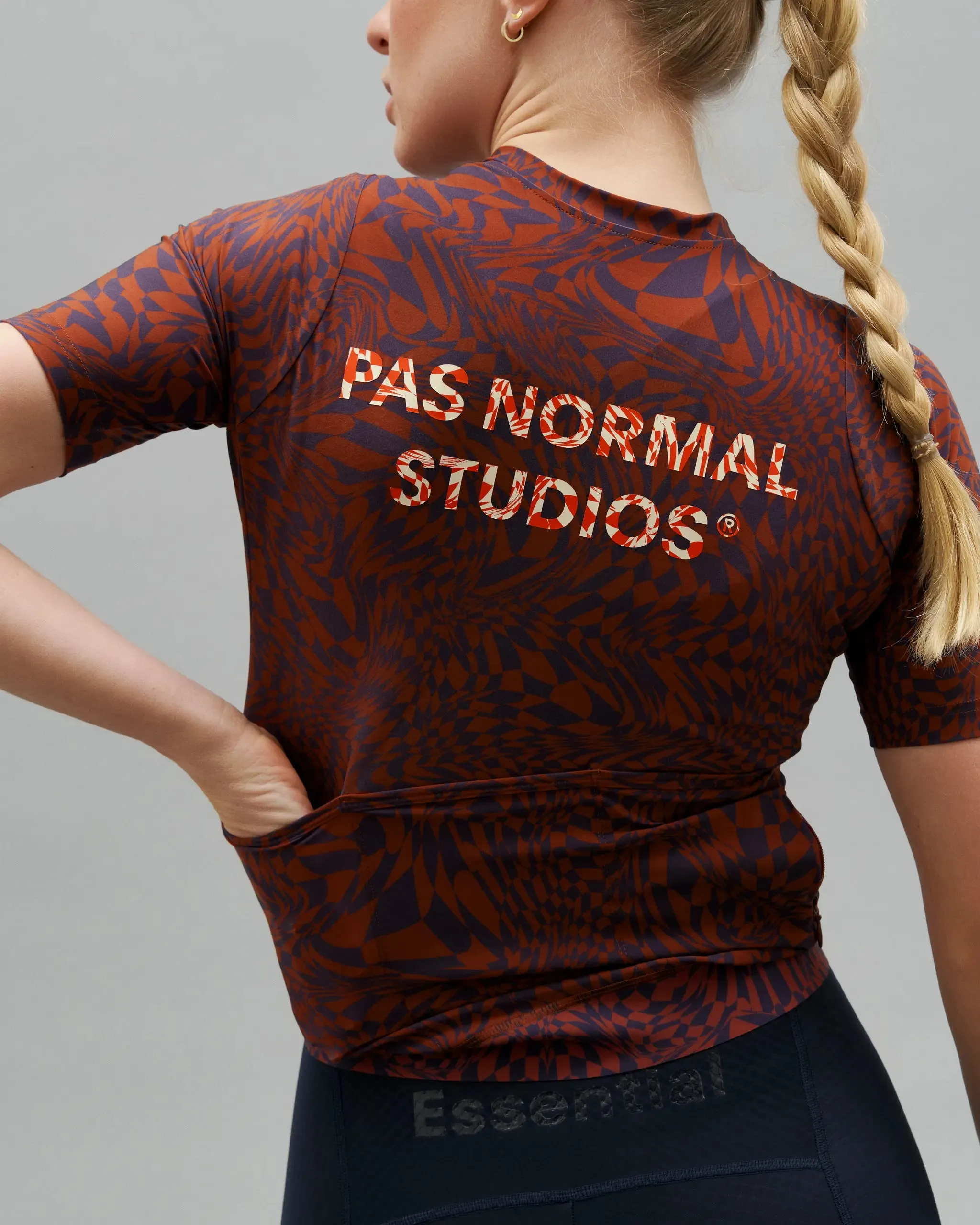 Pas Normal Studios - Women's Essential Jersey - Check Dark Purple