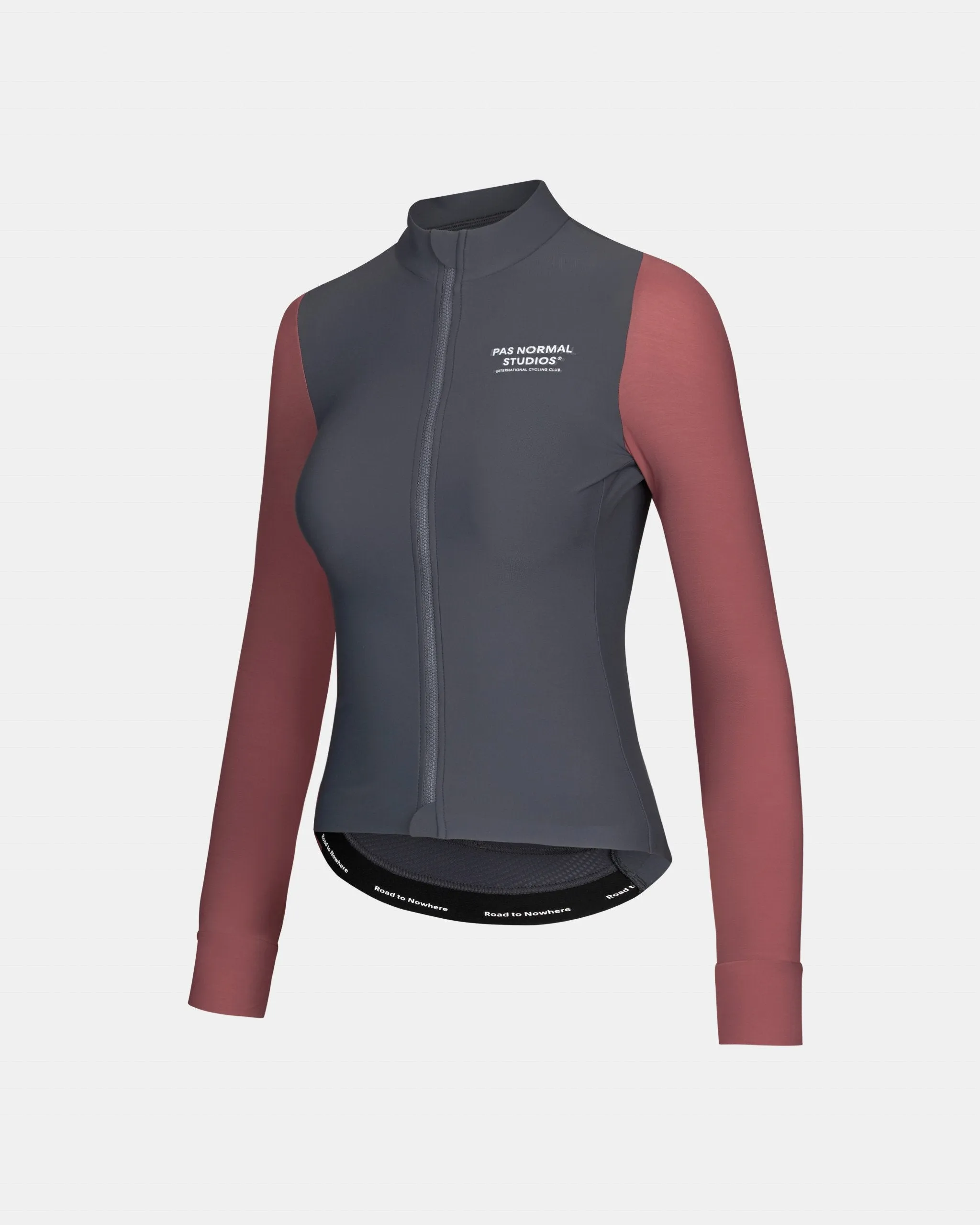 Pas Normal Studios - Women's Long Sleeve Jersey - Dark Navy/Dusty Mauve